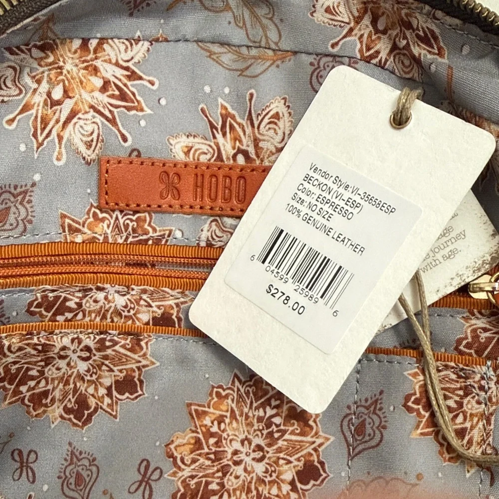 HOBO Rich Brown Leather Shoulder Bag - Picture 2 of 8